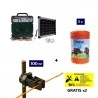 Elektrikli çit Komple kiti 12V enerji kaynağı ve 500 metre 6mm² tel ile elektrikli çit sistemi.