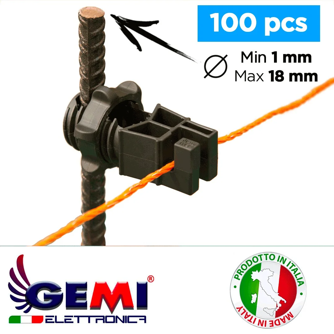 Ek izolatörler demir x100 elektrikli çit için